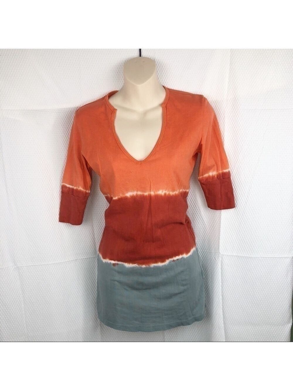 NEW-GYPSY 05 Anthropologie TieDye BoHo V-Neck Top